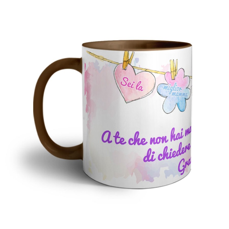 Tazza a te che non hai mai pensato di chiedere un grazie mamma Per la mamma