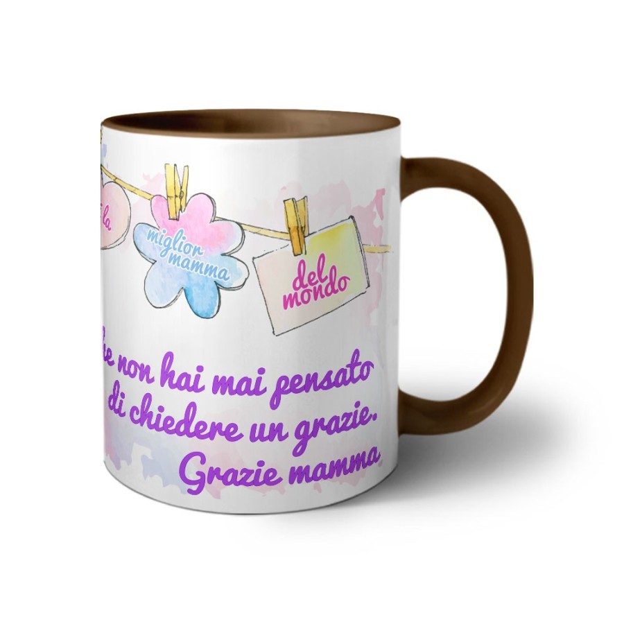 Tazza a te che non hai mai pensato di chiedere un grazie mamma Per la mamma