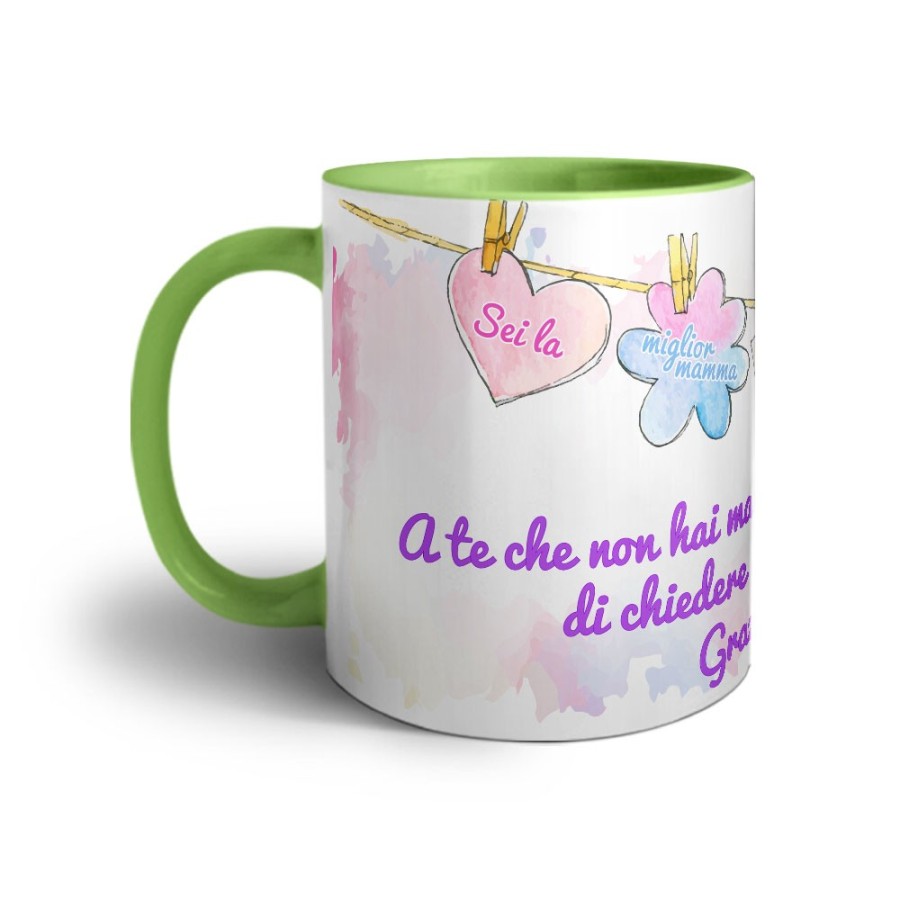Tazza a te che non hai mai pensato di chiedere un grazie mamma Per la mamma