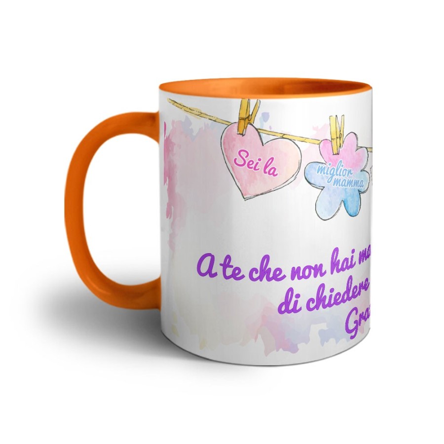 Tazza a te che non hai mai pensato di chiedere un grazie mamma Per la mamma