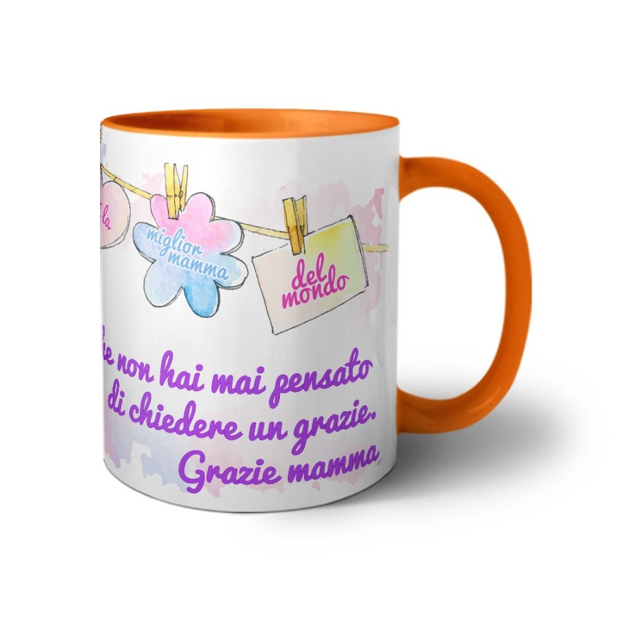 Tazza a te che non hai mai pensato di chiedere un grazie mamma Per la mamma