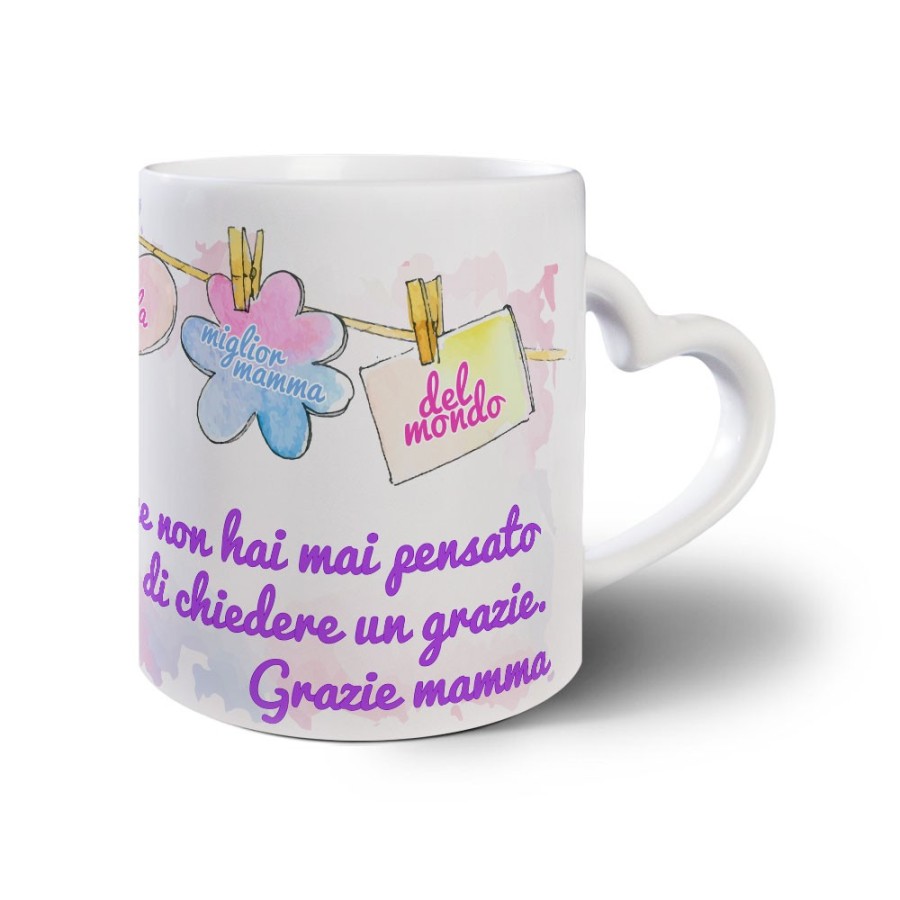Tazza a te che non hai mai pensato di chiedere un grazie mamma Per la mamma
