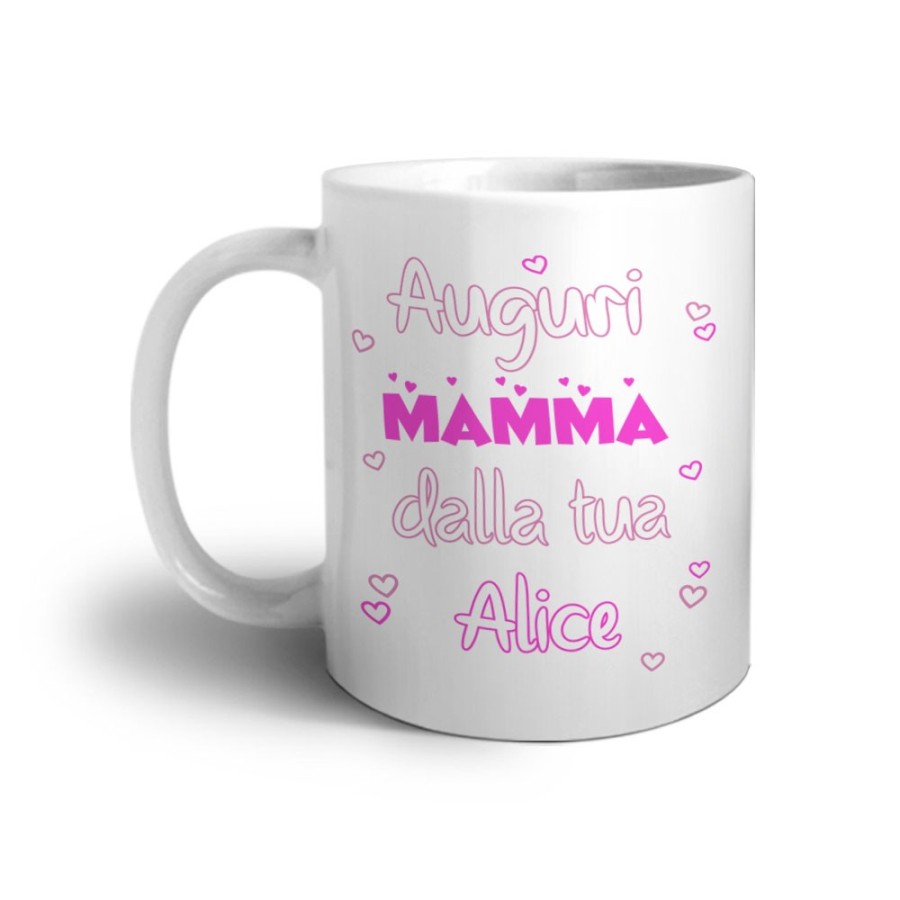 Tazza personalizzata con nome auguri mamma dalla tua dal tuo Per la mamma