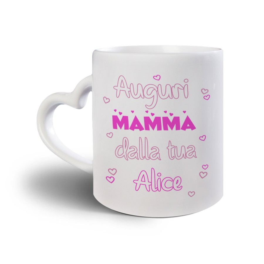Tazza personalizzata con nome auguri mamma dalla tua dal tuo Per la mamma