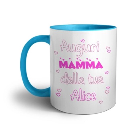 Tazza personalizzata con nome auguri mamma dalla tua dal tuo Per la mamma