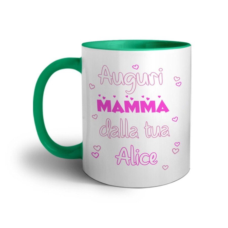 Tazza personalizzata con nome auguri mamma dalla tua dal tuo Per la mamma