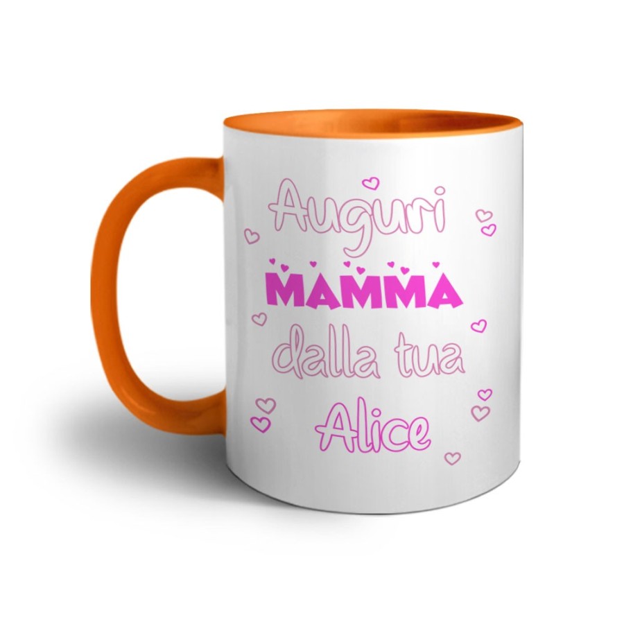 Tazza personalizzata con nome auguri mamma dalla tua dal tuo Per la mamma