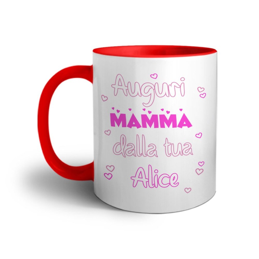 Tazza personalizzata con nome auguri mamma dalla tua dal tuo Per la mamma
