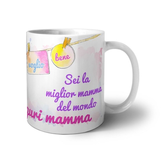 Tazza sei la miglior mamma del mondo auguri mamma Per la mamma 2