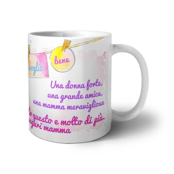 Tazza una donna forte una grande amica una mamma meravigliosa Per la mamma 2