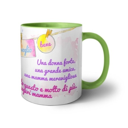 Tazza una donna forte una grande amica una mamma meravigliosa Per la mamma