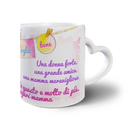 Tazza una donna forte una grande amica una mamma meravigliosa Per la mamma