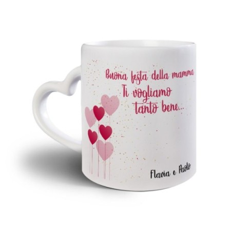 Tazza personalizzata con nomi buona festa della mamma ti vogliamo tanto bene Per la mamma