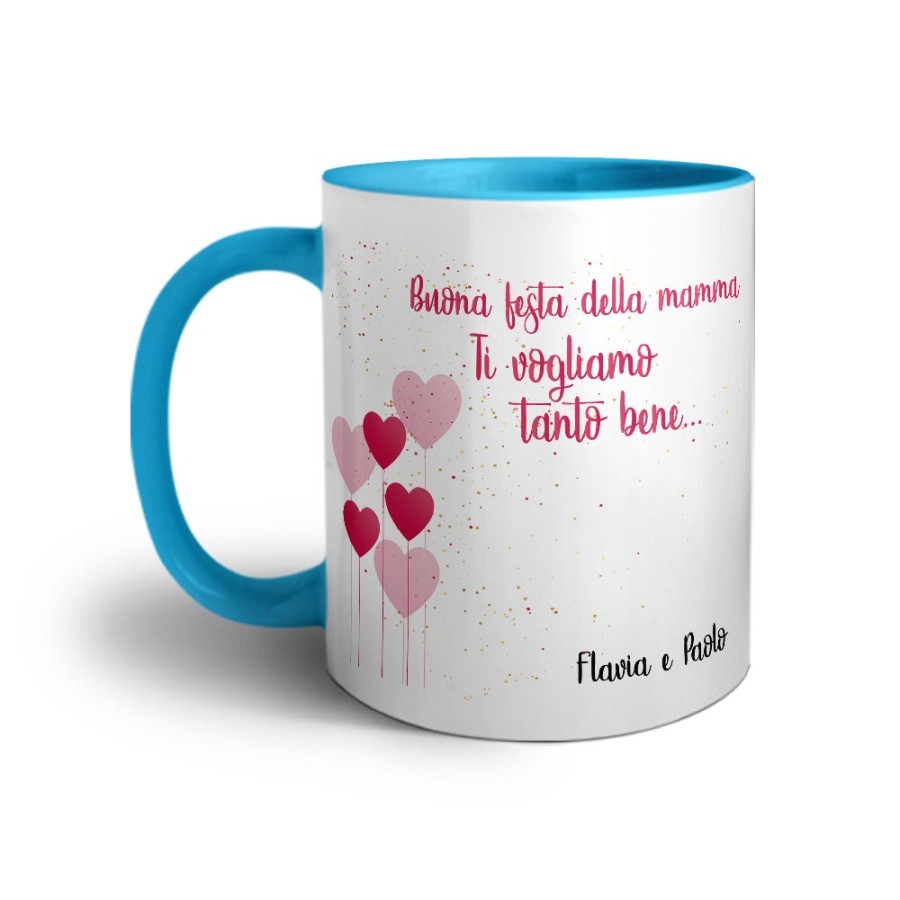 Tazza personalizzata con nomi buona festa della mamma ti vogliamo tanto bene Per la mamma