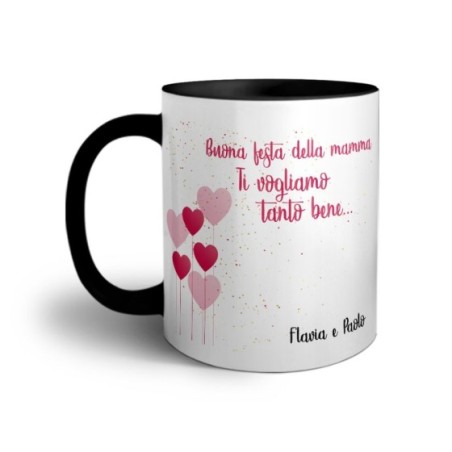 Tazza personalizzata con nomi buona festa della mamma ti vogliamo tanto bene Per la mamma