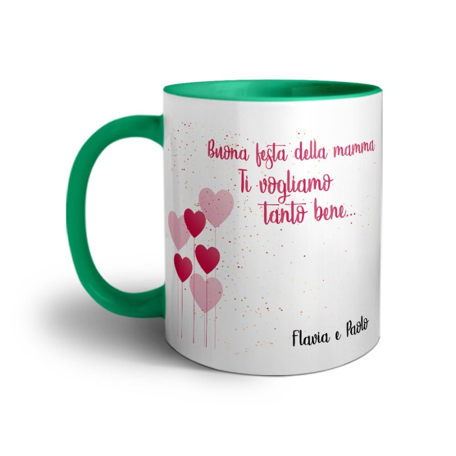 Tazza personalizzata con nomi buona festa della mamma ti vogliamo tanto bene Per la mamma