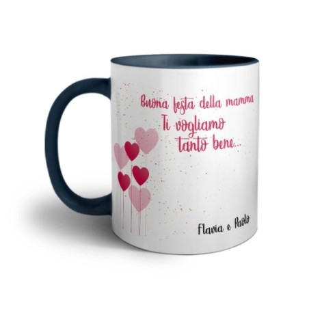 Tazza personalizzata con nomi buona festa della mamma ti vogliamo tanto bene Per la mamma