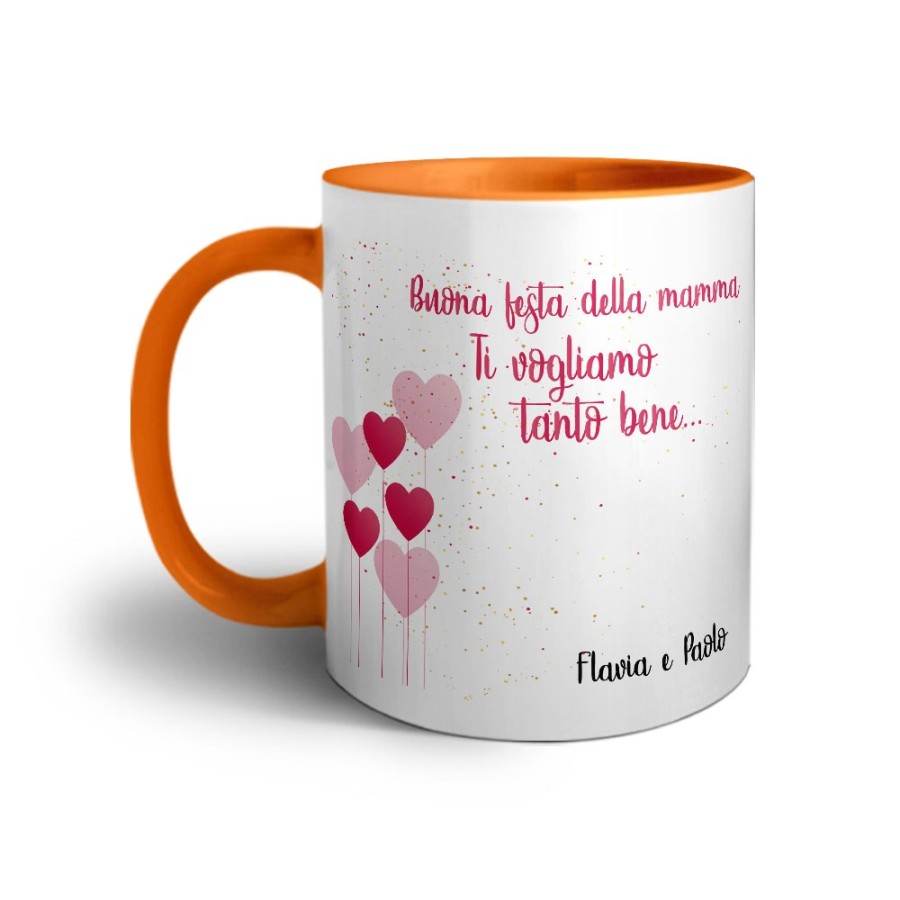 Tazza personalizzata con nomi buona festa della mamma ti vogliamo tanto bene Per la mamma
