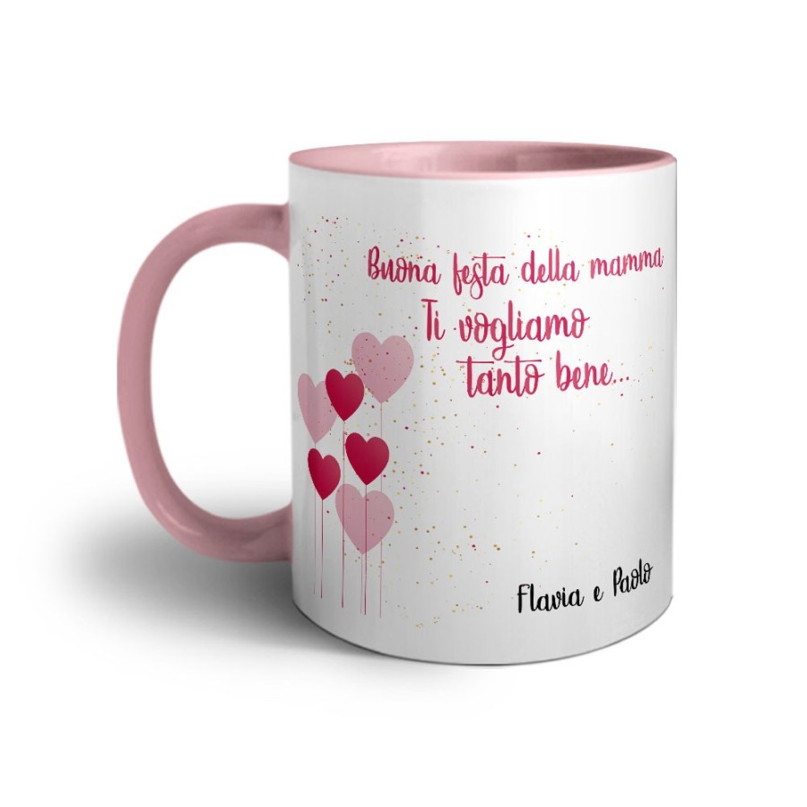 Tazza personalizzata con nomi buona festa della mamma ti vogliamo tanto bene Per la mamma