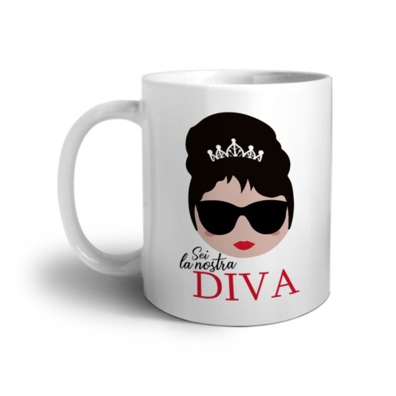 Tazza mamma sei la nostra diva Per la mamma