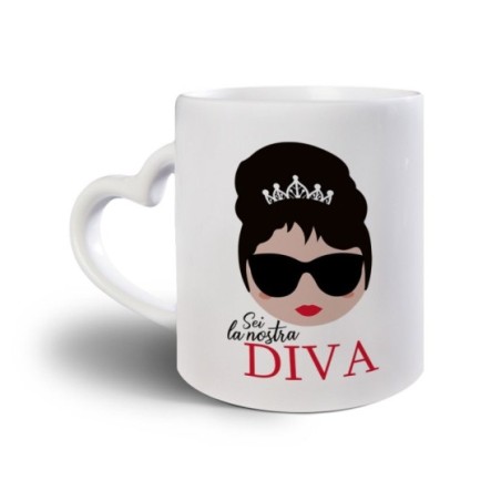 Tazza mamma sei la nostra diva Per la mamma