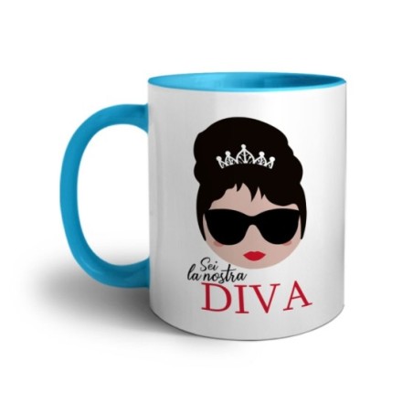 Tazza mamma sei la nostra diva Per la mamma