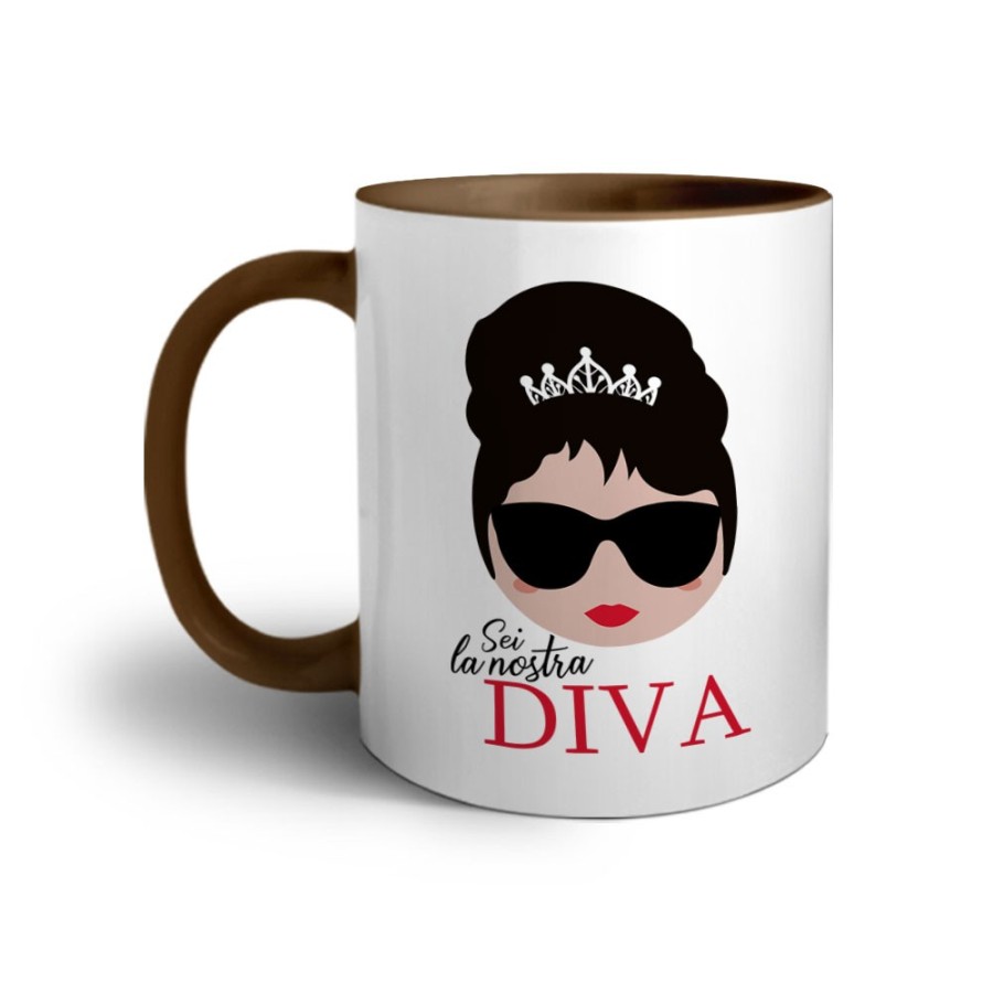 Tazza mamma sei la nostra diva Per la mamma