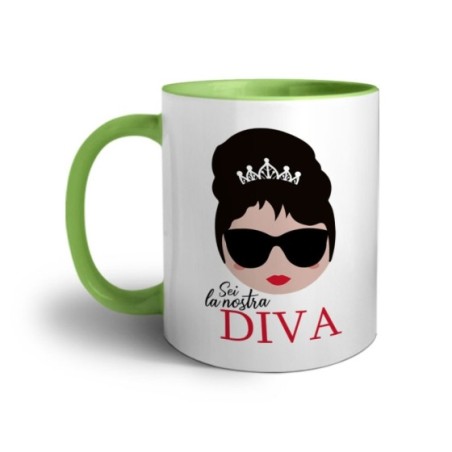 Tazza mamma sei la nostra diva Per la mamma