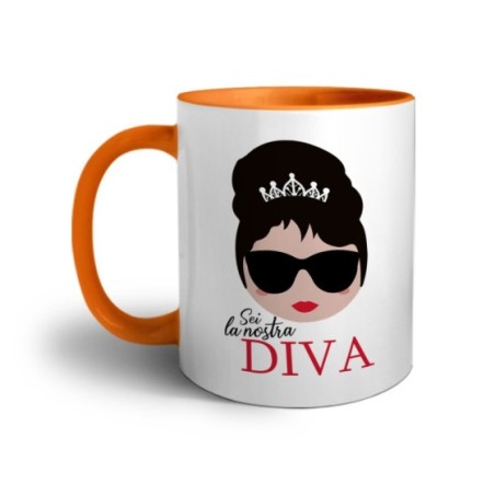 Tazza mamma sei la nostra diva Per la mamma