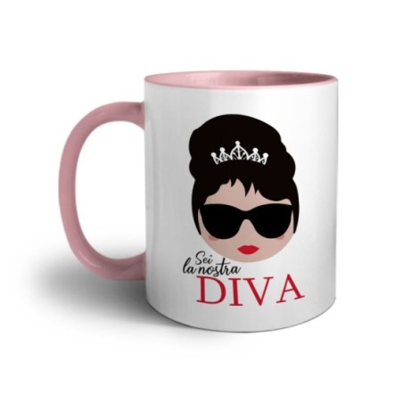 Tazza mamma sei la nostra diva Per la mamma