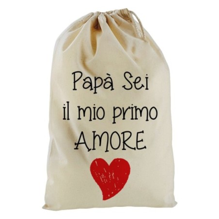 Sacchetto nascita bimbo papà sei il mio primo amore