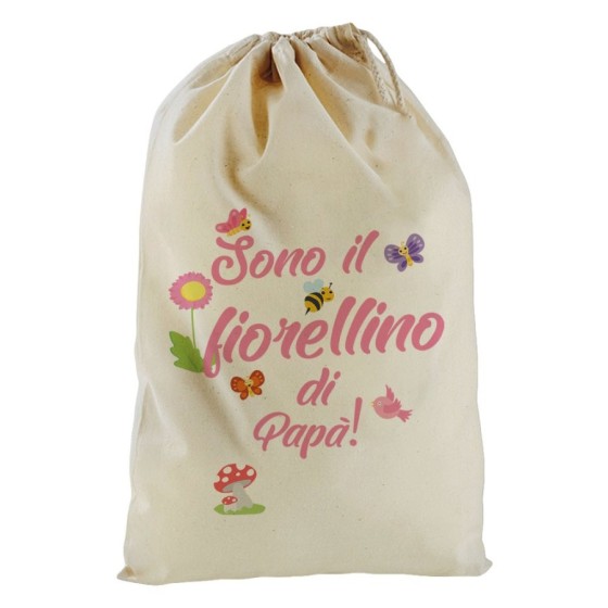 Sacchetto nascita bimba sono il fiorellino di papà Per il papà