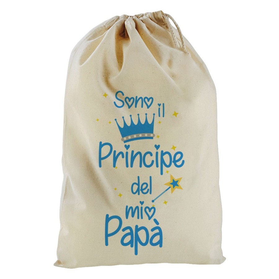 Sacchetto nascita bimbo sono il principe la principessa del mio papà Per il papà