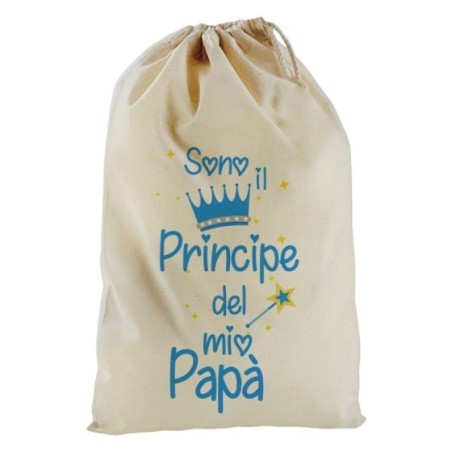 Sacchetto nascita bimbo sono il principe la principessa...