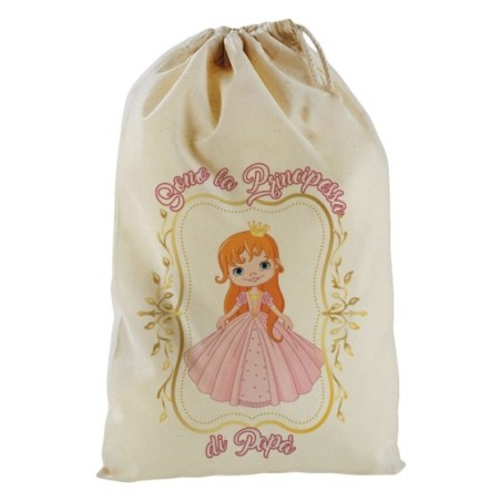 Sacchetto nascita bimba sono la principessa di papà