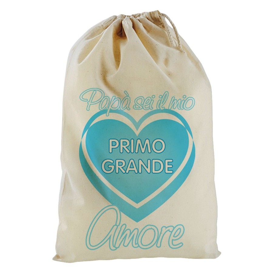Sacchetto nascita bimbo papà sei il mio primo grande amore Per il papà