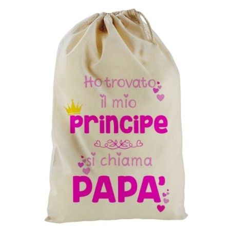 Sacchetto nascita bimba ho trovato il mio principe si...