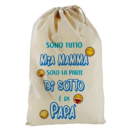 Sacchetto nascita bimbo sono tutto mia mamma solo la...