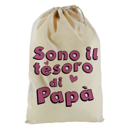 Sacchetto nascita bimbo sono il tesoro di papà