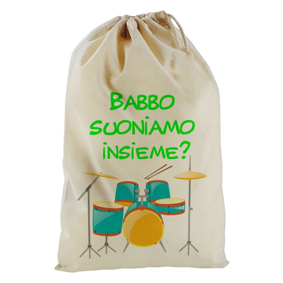 Sacchetto nascita bimbo babbo suoniamo insieme Per il papà