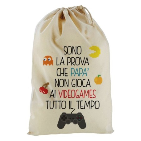 Sacchetto nascita bimbo sono la prova che papà non gioca...