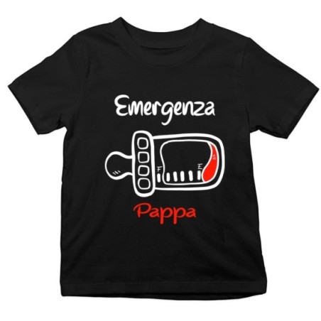 T-shirt bambino emergenza pappa Divertenti