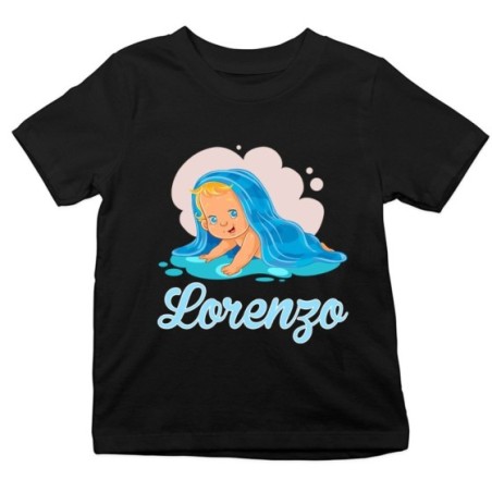 T-shirt bambino personalizzata con nome bimbo con...