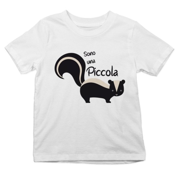 T-shirt bambino sono una piccola puzzola Divertenti