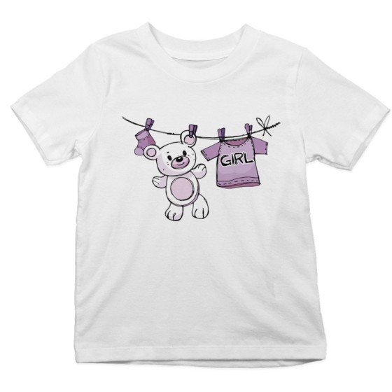 T-shirt bambino boy girl con orsetto Divertenti