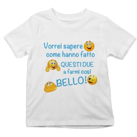 T-shirt bambino vorrei sapere come hanno fatto questi due...