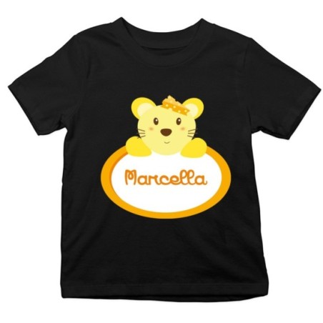 T-shirt bambina personalizzata con nome topolina Divertenti