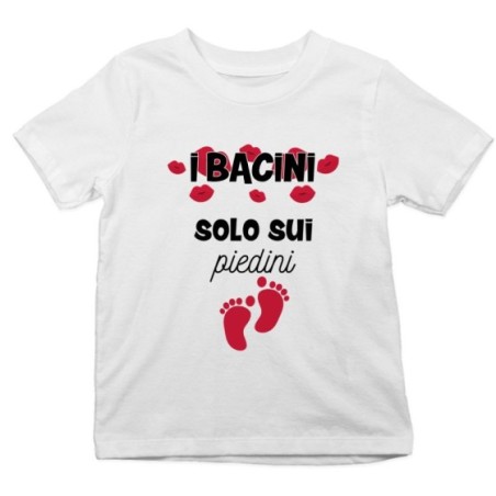 T-shirt bambino i bacini solo sui piedini