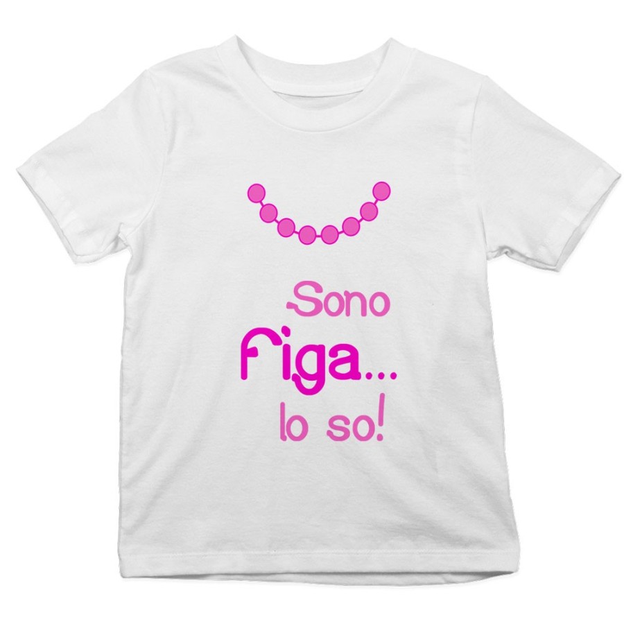 T-shirt bambina sono figa lo so Divertenti