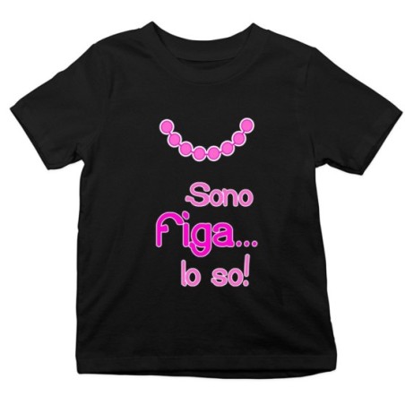 T-shirt bambina sono figa lo so Divertenti